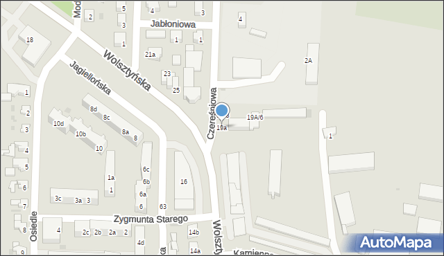 Wschowa, Wolsztyńska, 19a, mapa Wschowa