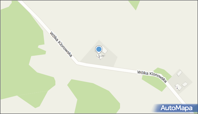 Wygoda, Wólka Klonowska, 2, mapa Wygoda