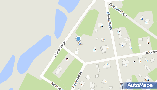 Wyszków, Wołowskiego Antoniego, ppor., 15, mapa Wyszków