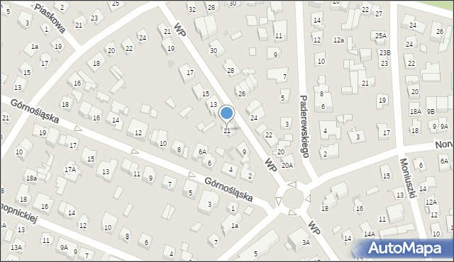 Ząbki, Wojska Polskiego, 11, mapa Ząbki