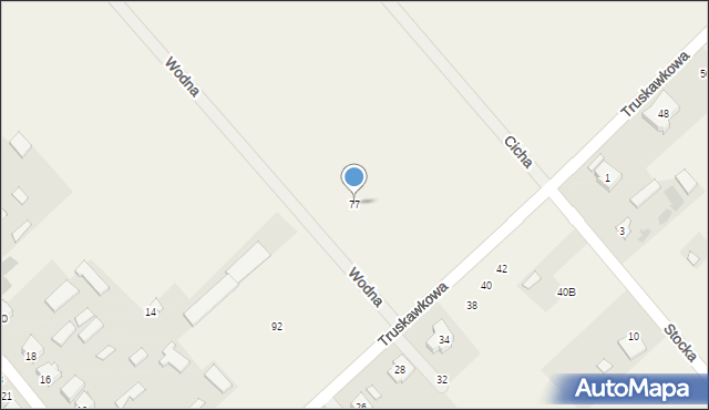 Żabokliki, Wodna, 77, mapa Żabokliki