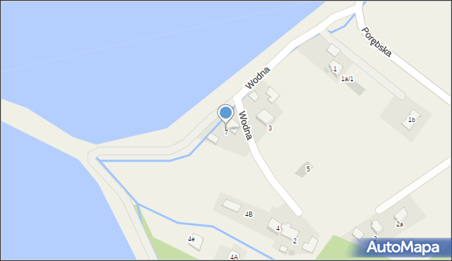 Zaborze, Wodna, 7, mapa Zaborze