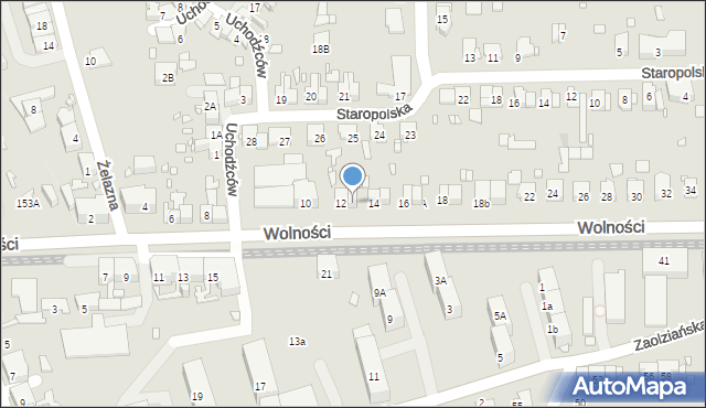 Zabrze, Wolności, 12A, mapa Zabrza