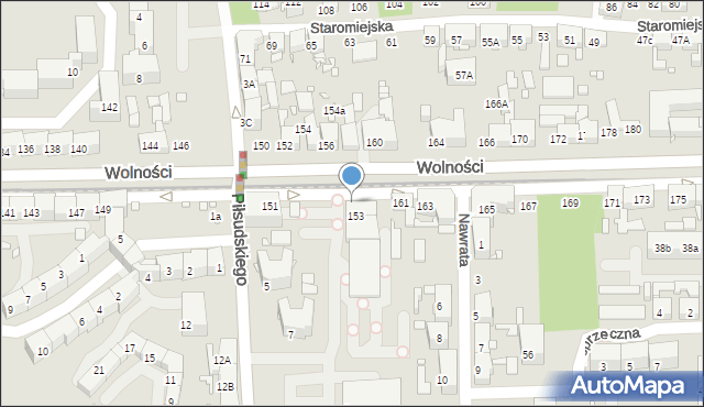 Zabrze, Wolności, 157, mapa Zabrza