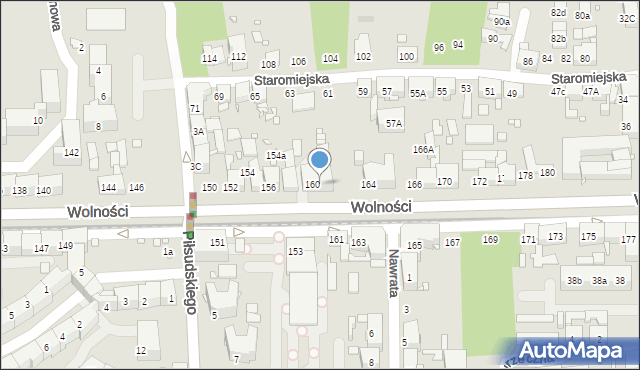 Zabrze, Wolności, 162, mapa Zabrza