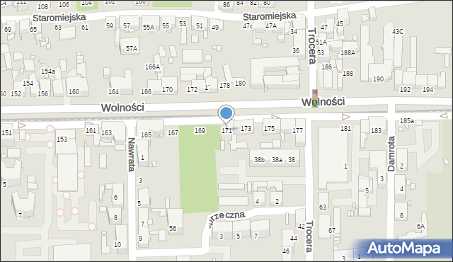 Zabrze, Wolności, 171, mapa Zabrza