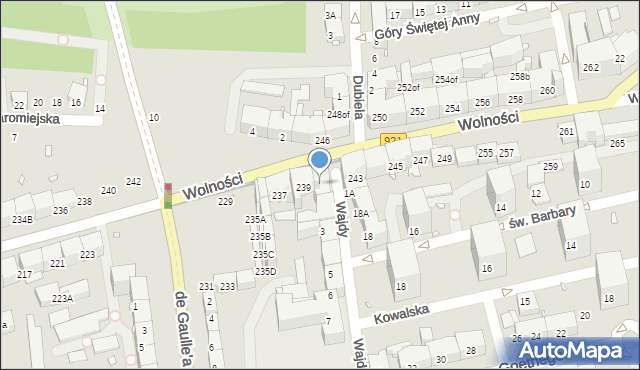 Zabrze, Wolności, 241, mapa Zabrza
