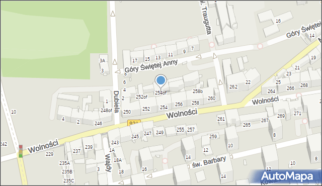 Zabrze, Wolności, 254of, mapa Zabrza