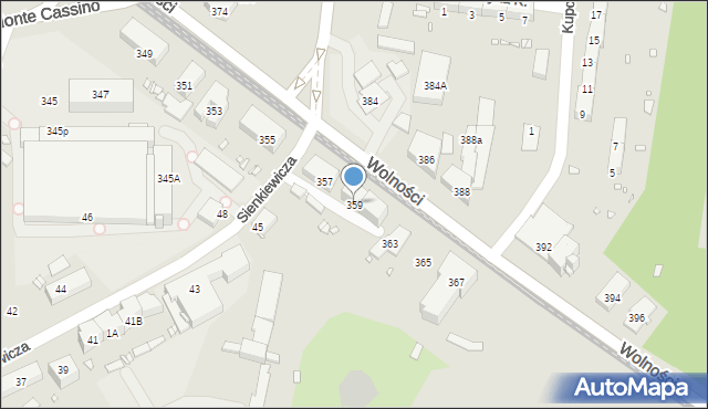 Zabrze, Wolności, 359, mapa Zabrza