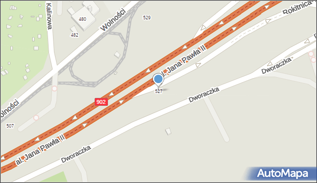 Zabrze, Wolności, 527, mapa Zabrza