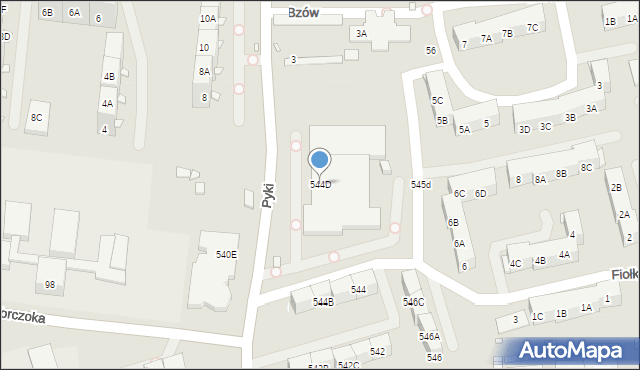 Zabrze, Wolności, 544D, mapa Zabrza