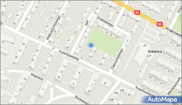 Zabrze, Wojska Polskiego, 9A, mapa Zabrza