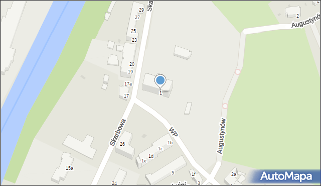 Żagań, Wojska Polskiego, 1, mapa Żagań