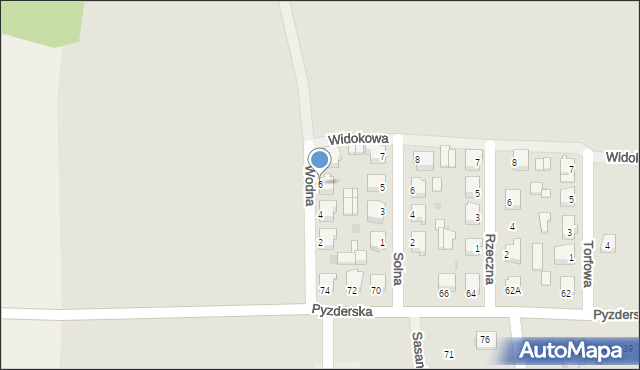 Zagórów, Wodna, 6, mapa Zagórów
