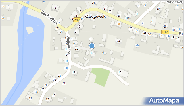 Zakrzówek, Wójtowicza, 13, mapa Zakrzówek