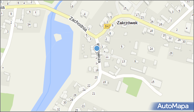 Zakrzówek, Wójtowicza, 8, mapa Zakrzówek