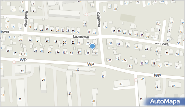 Zamość, Wojska Polskiego, 41, mapa Zamościa