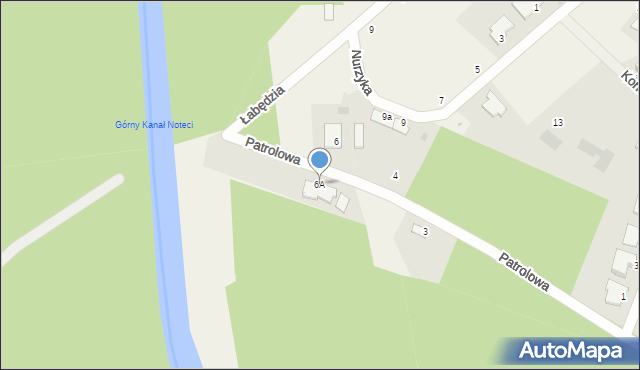 Zamość, Wodna, 6A, mapa Zamościa