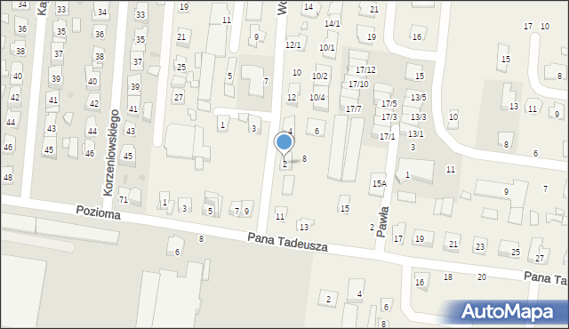 Zaścianki, Wojskiego, 2, mapa Zaścianki