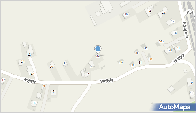Zaskale, Wojtyły Karola, kard., 4a, mapa Zaskale