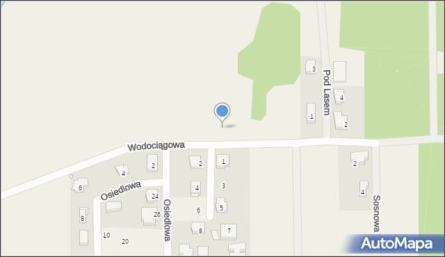 Zawada, Wodociągowa, 35, mapa Zawada