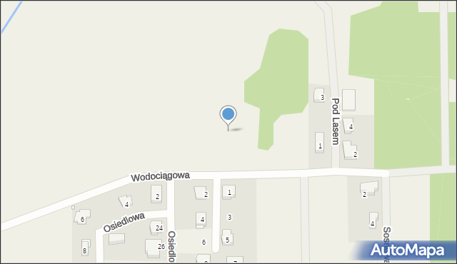 Zawada, Wodociągowa, 35d, mapa Zawada