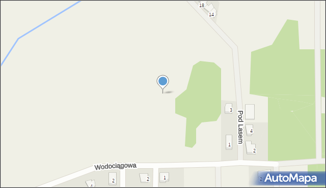 Zawada, Wodociągowa, 35p, mapa Zawada