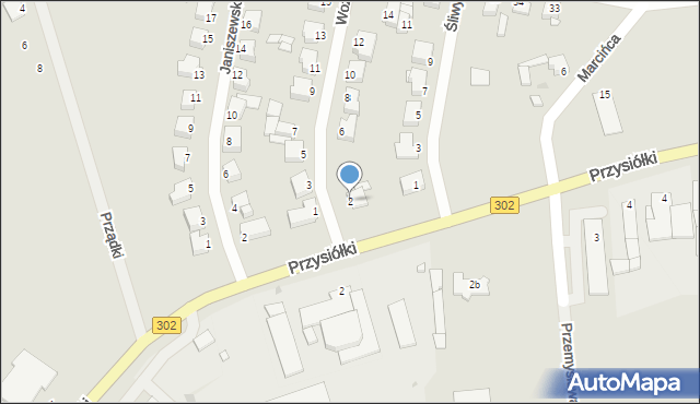 Zbąszyń, Woźnej, 2, mapa Zbąszyń