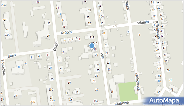 Zbąszynek, Wojska Polskiego, 29A, mapa Zbąszynek