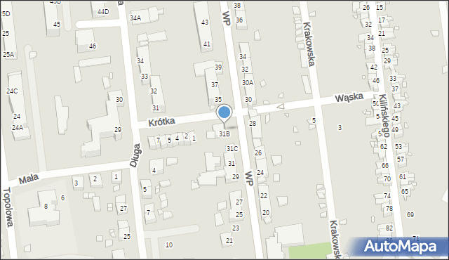 Zbąszynek, Wojska Polskiego, 33, mapa Zbąszynek