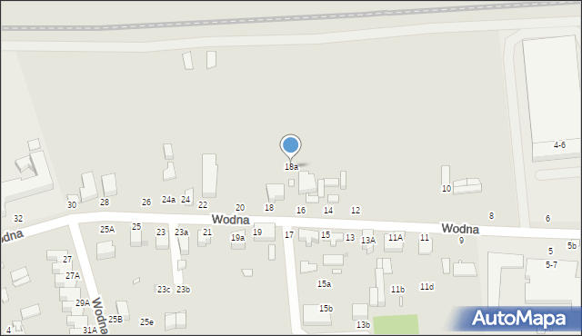 Zduńska Wola, Wodna, 18a, mapa Zduńska Wola