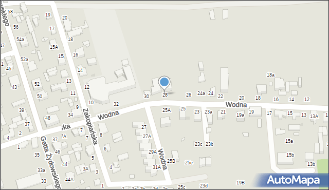 Zduńska Wola, Wodna, 28, mapa Zduńska Wola