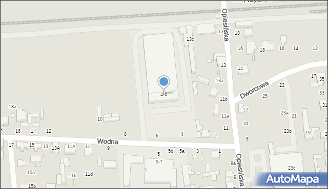 Zduńska Wola, Wodna, 4-6, mapa Zduńska Wola