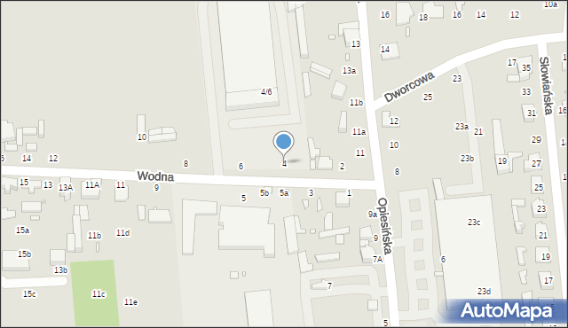 Zduńska Wola, Wodna, 4, mapa Zduńska Wola