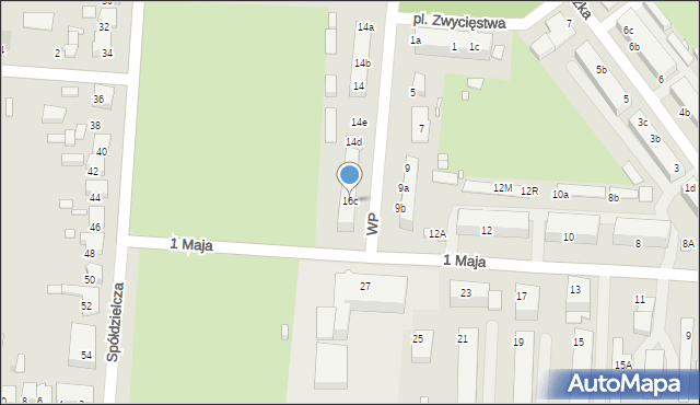 Zduńska Wola, Wojska Polskiego, 16c, mapa Zduńska Wola