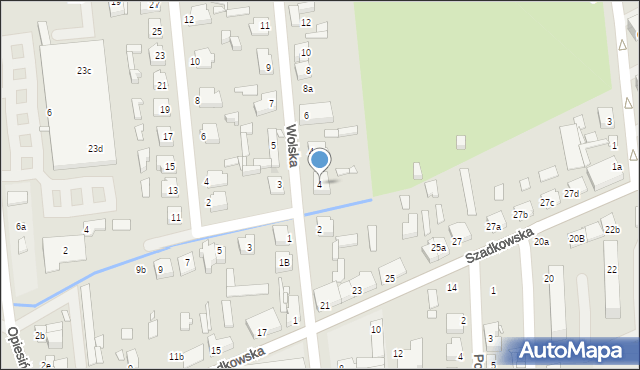 Zduńska Wola, Wolska, 4, mapa Zduńska Wola