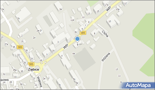Ziębice, Wojska Polskiego, 6, mapa Ziębice