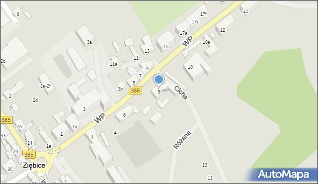 Ziębice, Wojska Polskiego, 8, mapa Ziębice