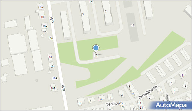 Zielonka, Wojska Polskiego, 13, mapa Zielonka