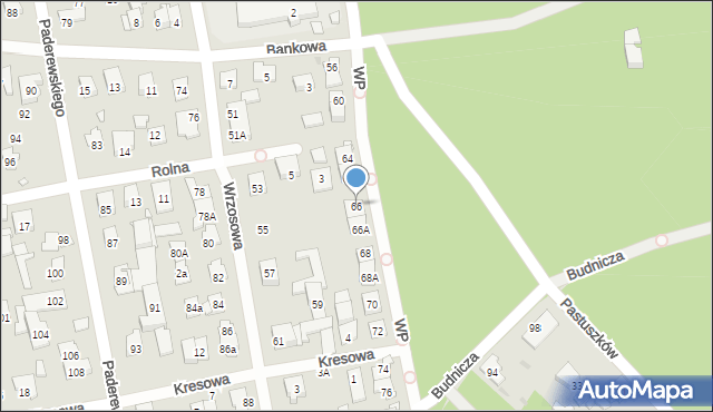 Zielonka, Wojska Polskiego, 66, mapa Zielonka