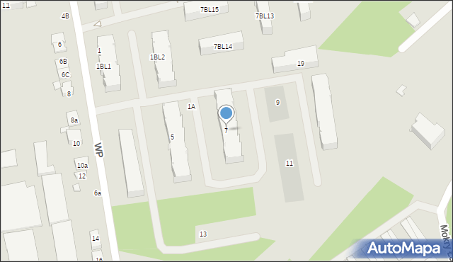 Zielonka, Wojska Polskiego, 7, mapa Zielonka