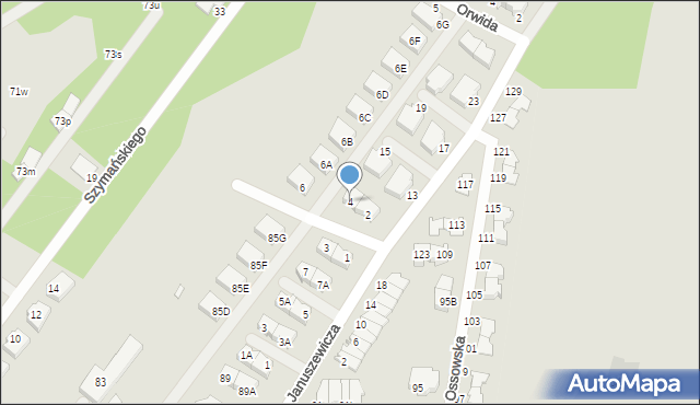 Zielonka, Woronieckiego Jacka, 4, mapa Zielonka