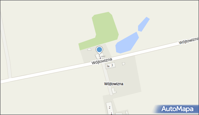 Zielonka Pasłęcka, Wójtowizna, 4b, mapa Zielonka Pasłęcka