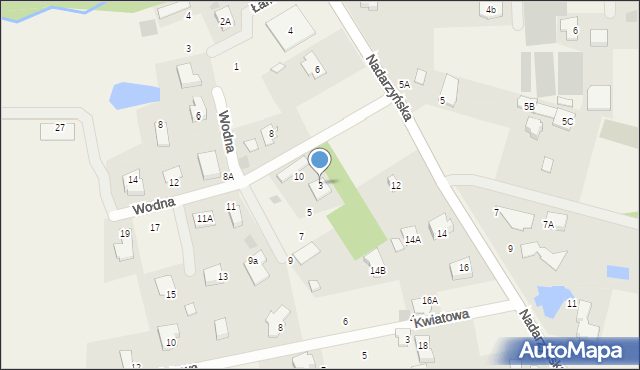 Żółwin, Wodna, 3, mapa Żółwin