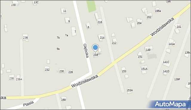 Żory, Wodzisławska, 218, mapa Żor