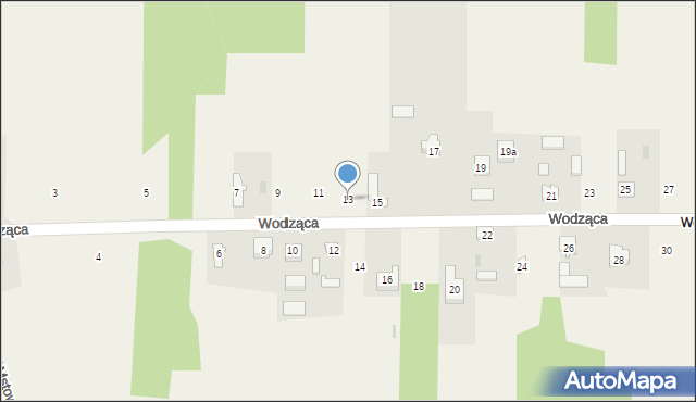 Żuraw, Wodząca, 13, mapa Żuraw
