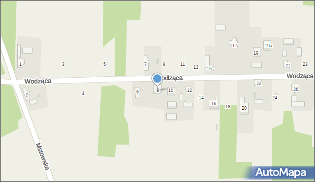 Żuraw, Wodząca, 8, mapa Żuraw