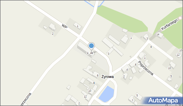 Żyrowa, Wojska Polskiego, 4a, mapa Żyrowa