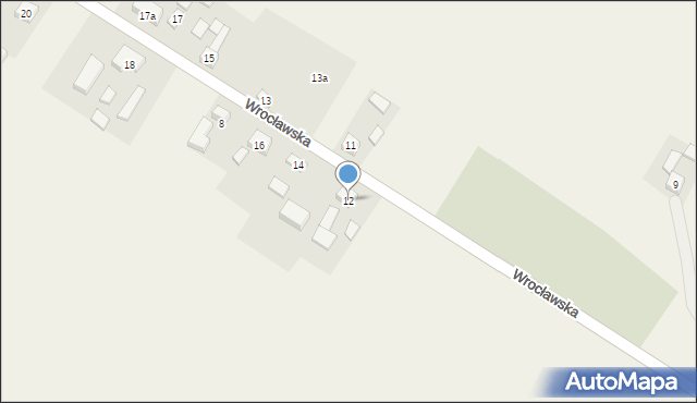 Andrzejów, Wrocławska, 12, mapa Andrzejów