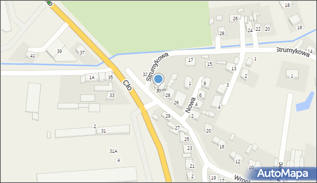 Baranów, Wrocławska, 30, mapa Baranów